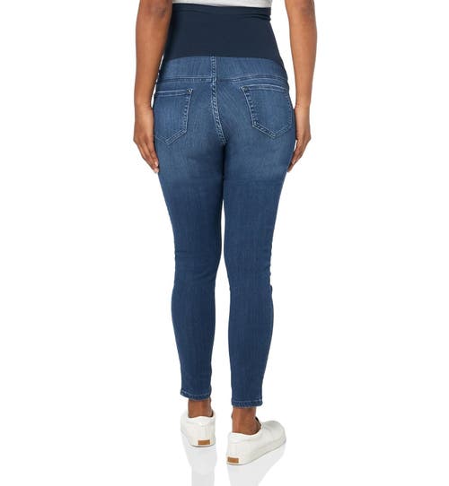 Motherhood Maternity Indigo Blue Secret Fit Over The Belly Stretch Ankle Maternity Jeggings In Blue