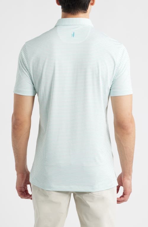 Johnnie-o Michael Stripe Performance Golf Polo In Multi