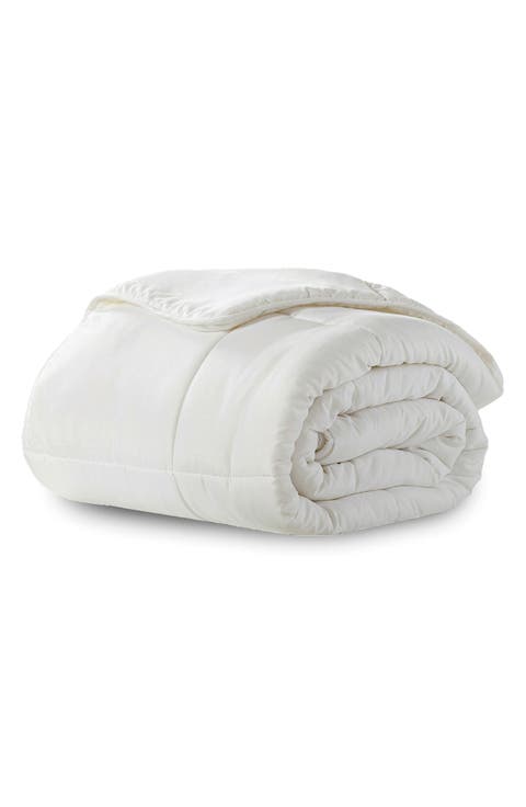 Microfiber Down-Alternative Solid Color Comforter