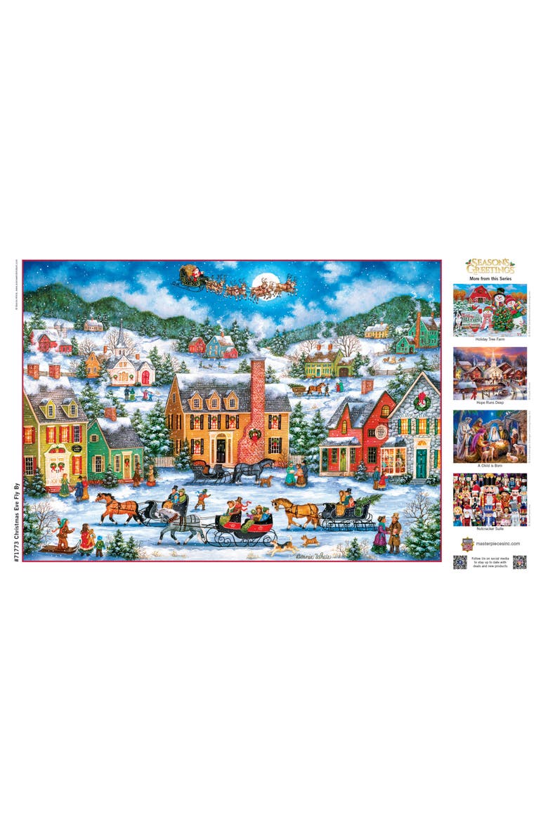 Christmas Eve Fly By 1000 Piece Puzzle, Alternate, color, Multicolor