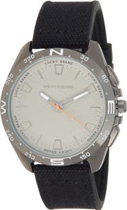 Lucky Brand Canvas Strap Watch