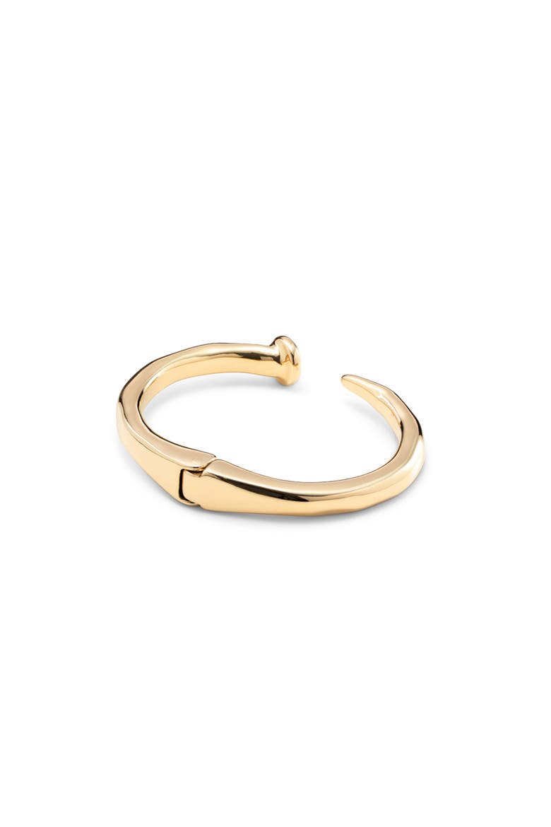 Bent Nail Bangle, Alternate, color, Gold