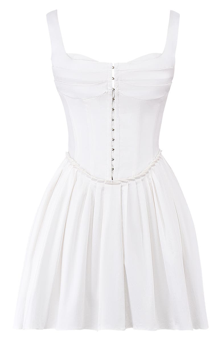 HOUSE OF CB Cupid Corset Sleeveless Minidress, Alternate, color, White