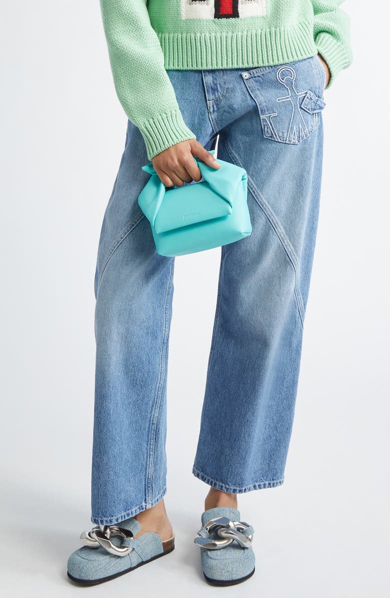 JW Anderson Small Twister Leather Crossbody Bag, Alternate, color,