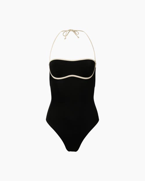 Onia Thea One Piece In Black/egret