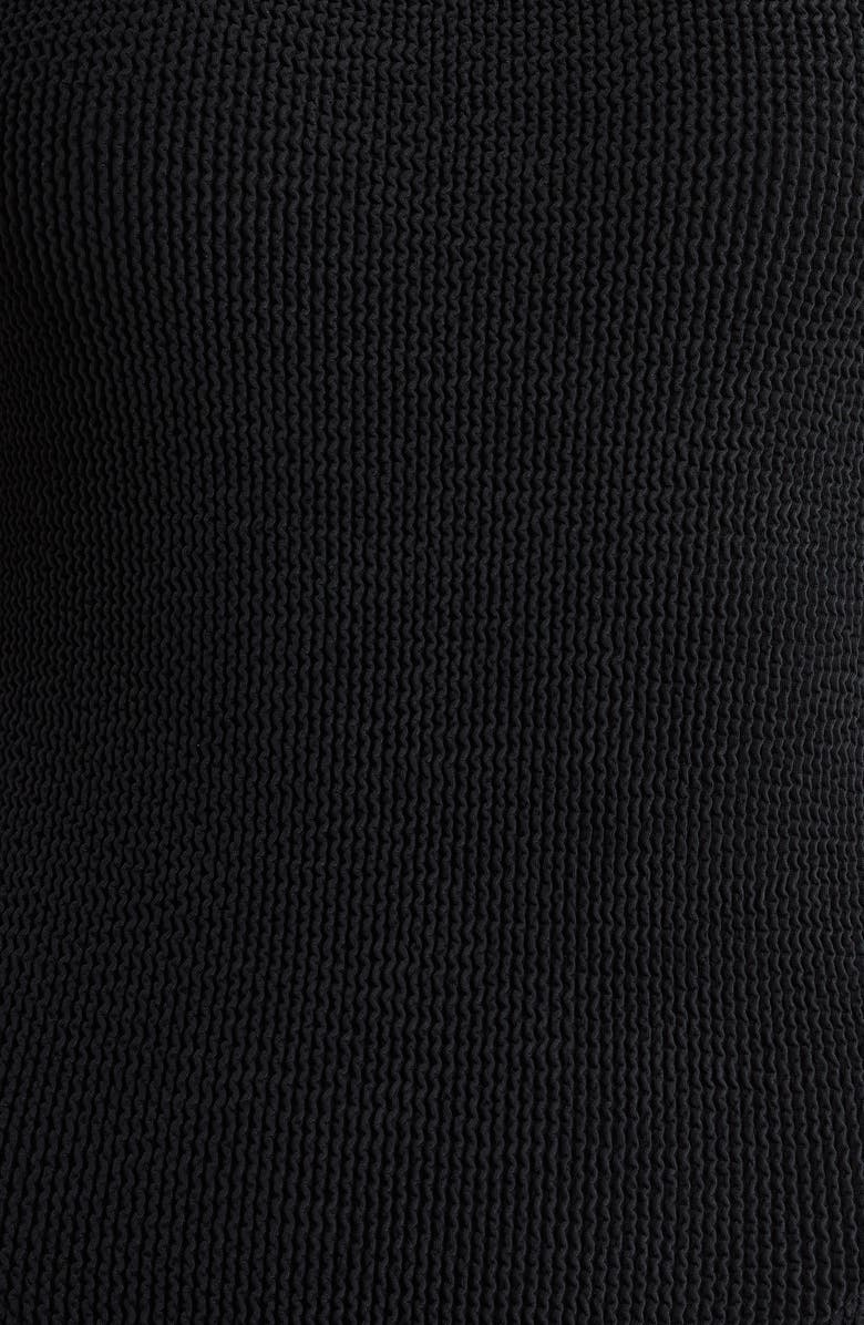 Hunza G Grace Off the Shoulder Seersucker One-Piece Swimsuit, Alternate, color,