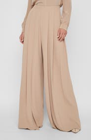 L'AGENCE Nova Pleated Wide Leg Pants