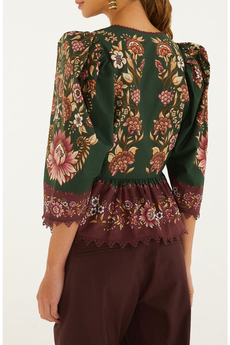 Daniela Floral Cotton Top, Alternate, color, DANIELA GREEN