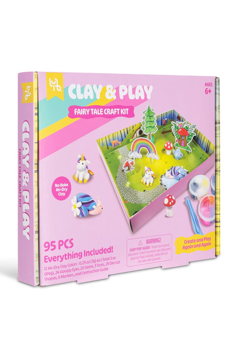 Clay & Play Fairy Tale Friends Craft Kit 95Pcs, 6+, Alternate, color, Multicolored
