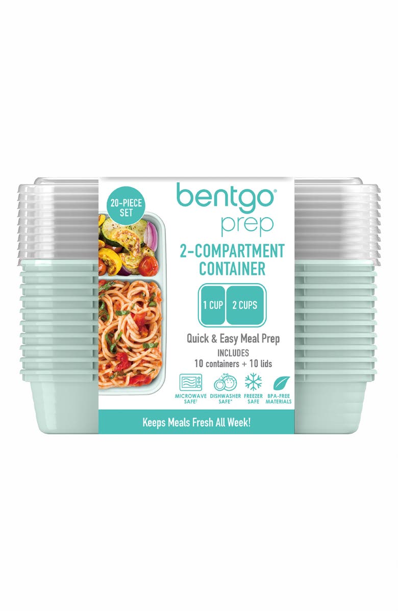 BENTGO 20-Piece Meal Prep Set, Alternate, color, Sky