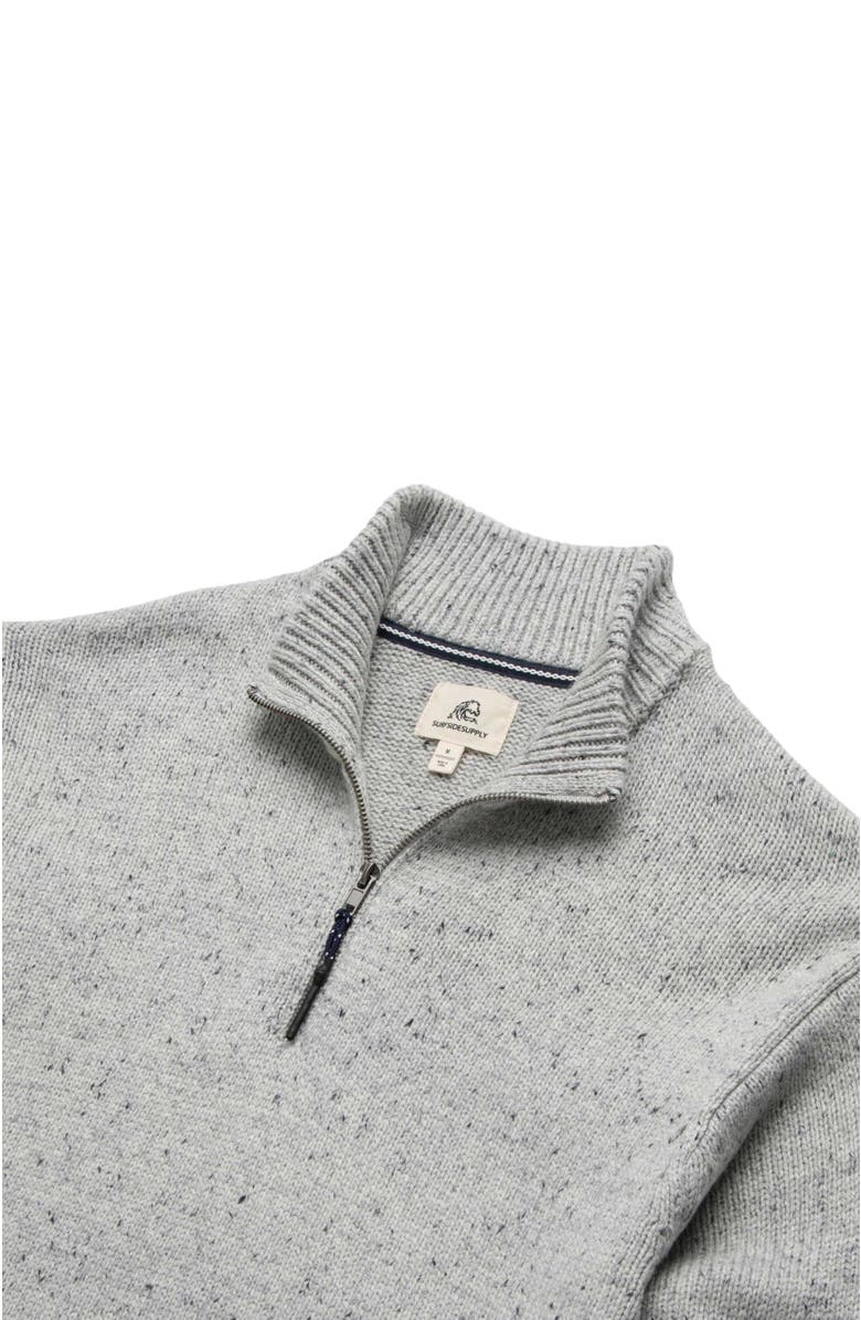 Surfside Supply Co. Robbie Mock Sweater, Alternate, color, Heather Grey