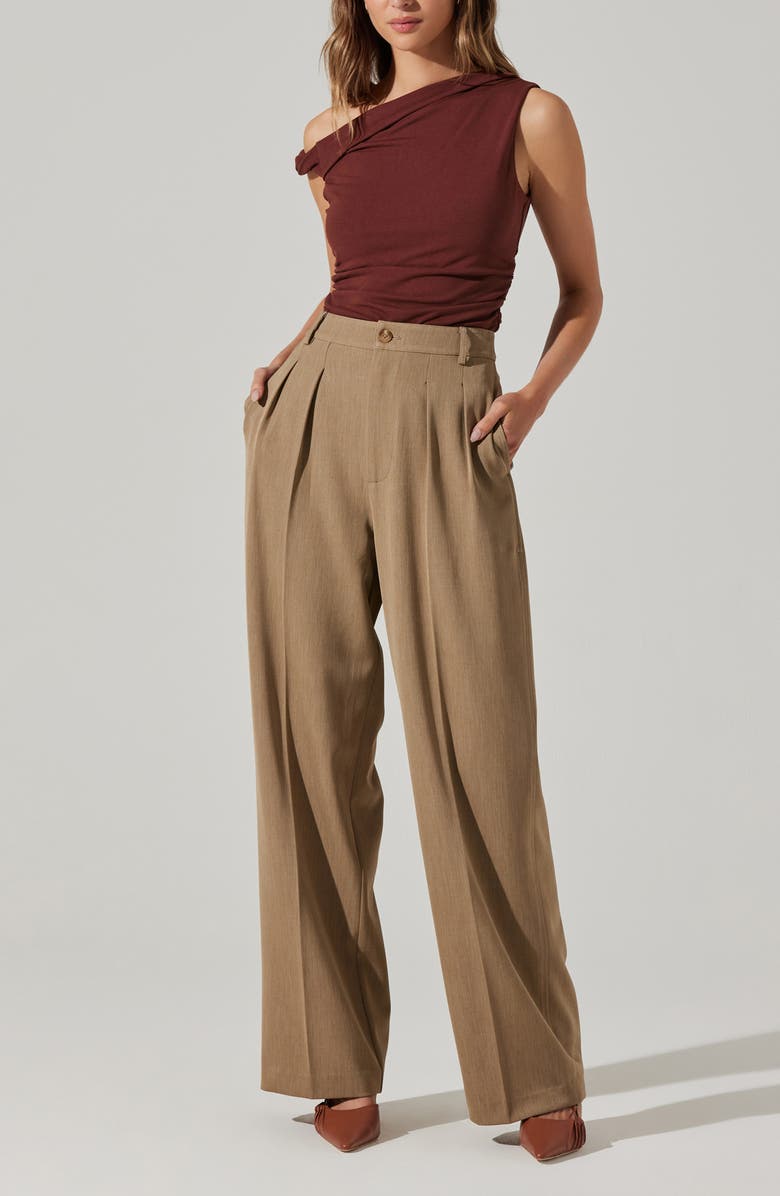 ASTR the Label Zivon Asymmetric Sleeveless Top, Alternate, color, Brown