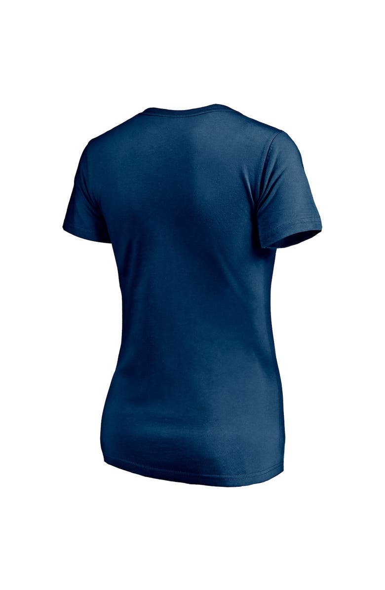 FANATICS Women's Fanatics Branded Navy Seattle Kraken Authentic Pro Secondary Logo V-Neck T-Shirt, Alternate, color, 