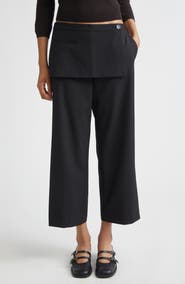 Sandy Liang Mott Crop Skirt Pants