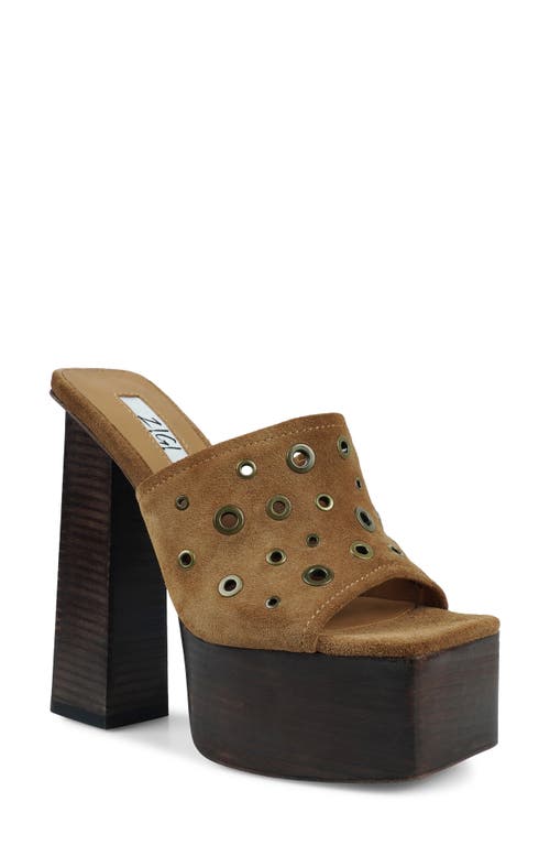Zigi Mix Platform Sandal