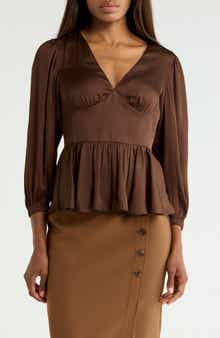Savannah V-Neck Peplum Top