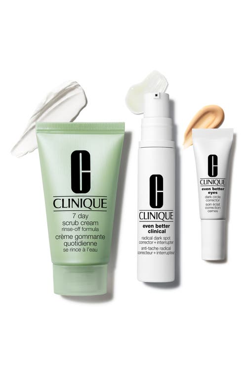Clinique Skin School Supplies: Even Tone Essentials Set Usd $39 Value In White