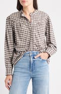 Rails Alanna Ruffle Gingham Snap-Up Shirt