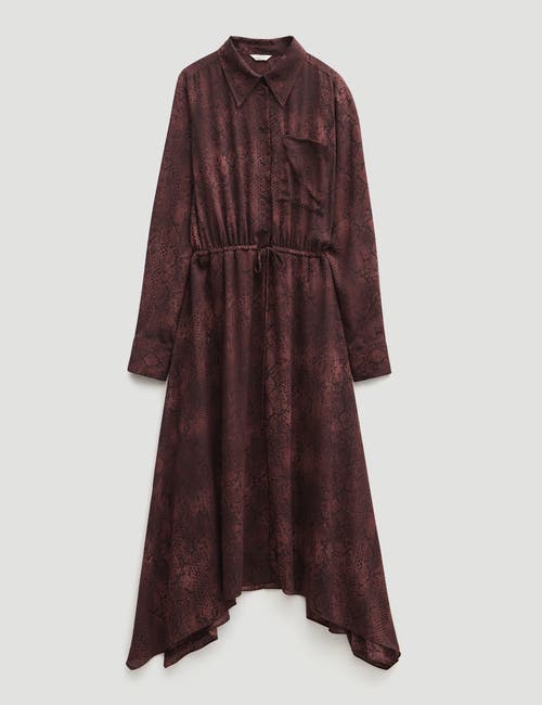 Hush Chiffon Hanky Hem Maxi Dress In Brown