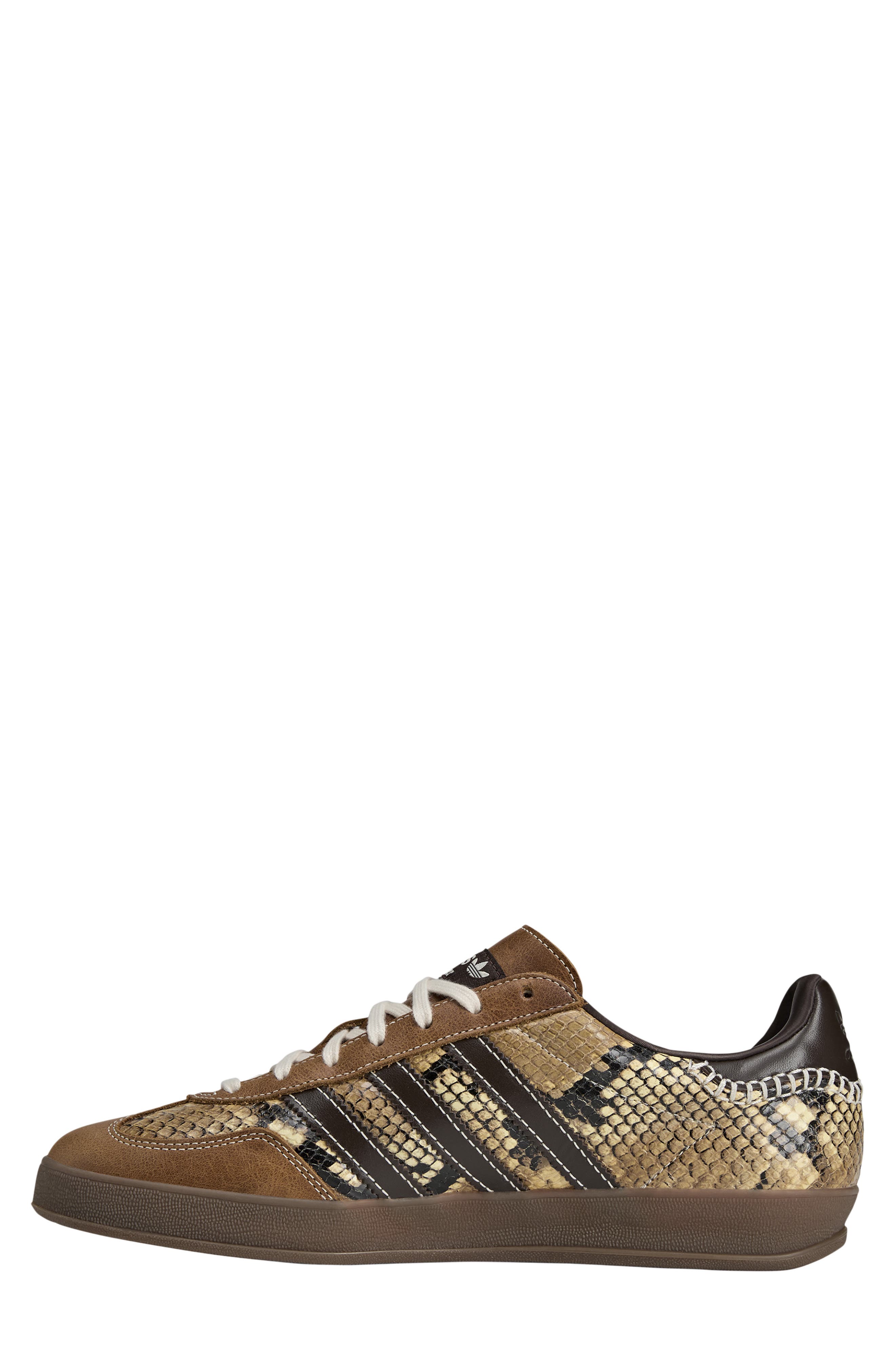 adidas x Wales Bonner Gazelle Snake Embossed Sneaker, Alternate, color, Dust Rust/ White/ Brown