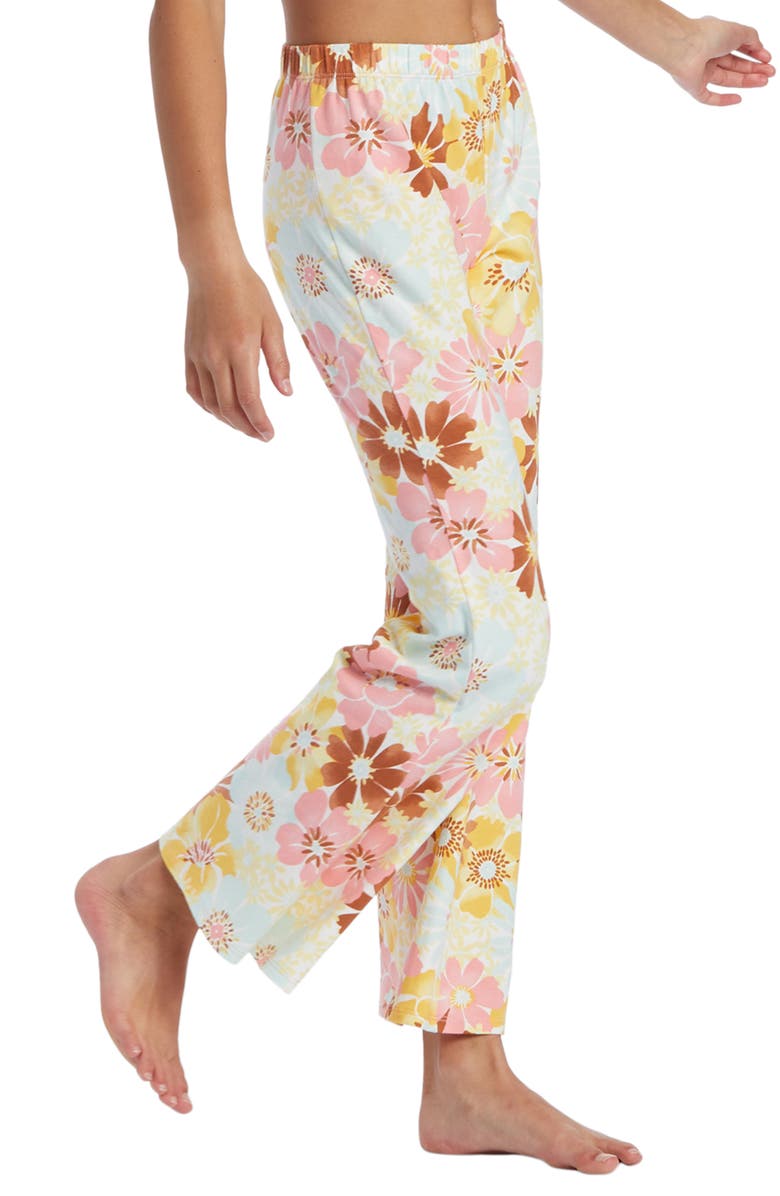 Billabong Kids' Flower Power Crop Jersey Flare Pants, Alternate, color,