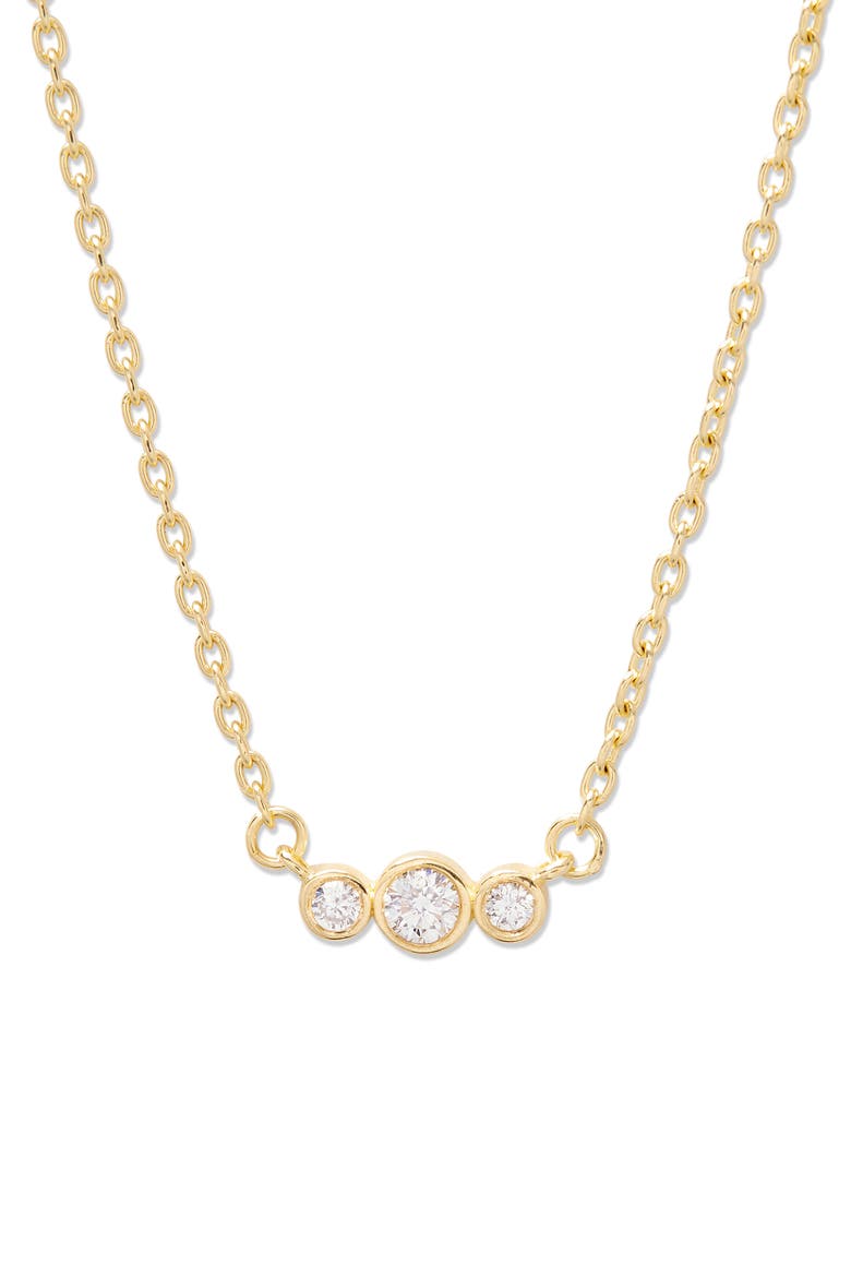 Elle Diamond Pendant Necklace, Main, color, GOLD
