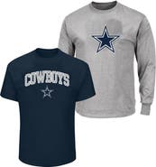FANATICS Men's Fanatics  Navy/Heather Gray Dallas Cowboys Big & Tall 2-Pack T-Shirt Set