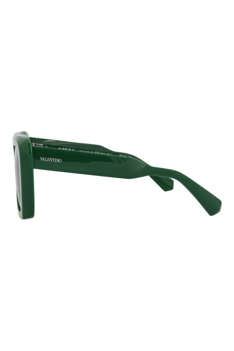 53mm Novelty Sqaure Sunglasses, Alternate, color, GREEN GREEN GREY