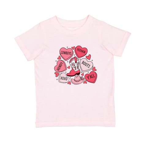 Howdy Valentine
s Day Short Sleeve T-Shirt (Baby, Toddler, Little Kid 
Big Kid)