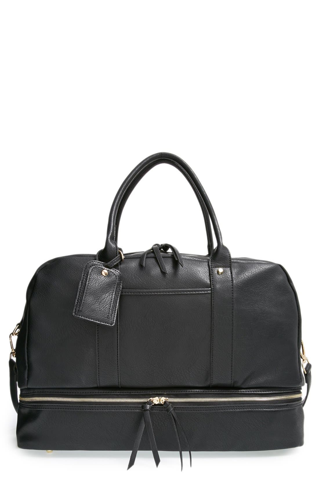 Mason Weekend Bag, Main, color, BLACK