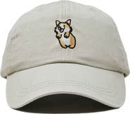 Dalix Leaping Corgi Embroidered Cap
