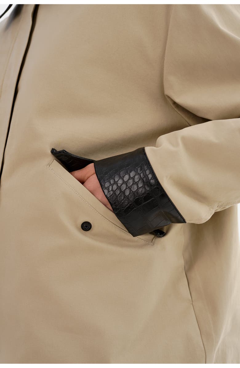 LAMARQUE Olivia | Barn Jacket, Alternate, color, Khaki/Black