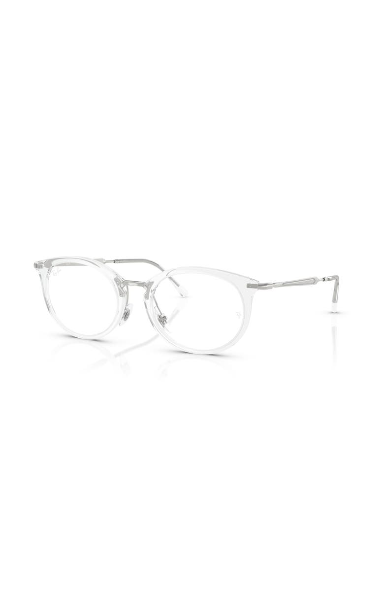 Ray-Ban 51mm Oval optical glasses, Main, color, Transparent