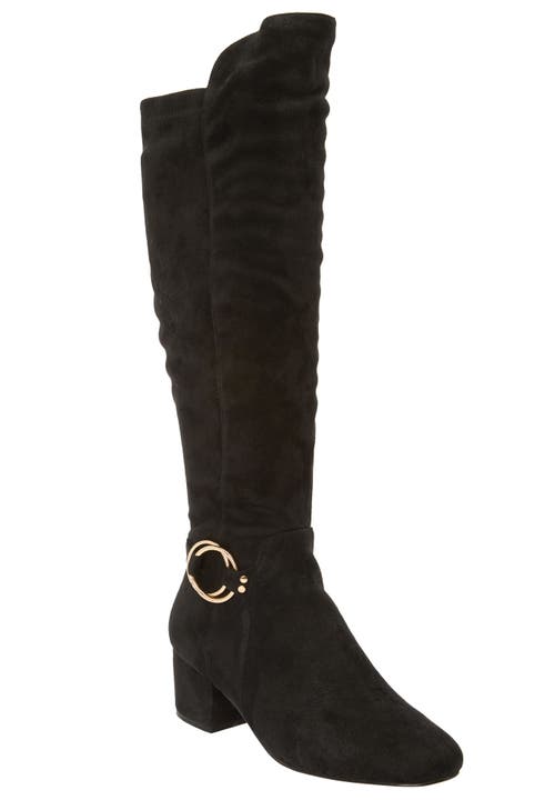 Comfortview The Ruthie Wide Calf Boot In Black
