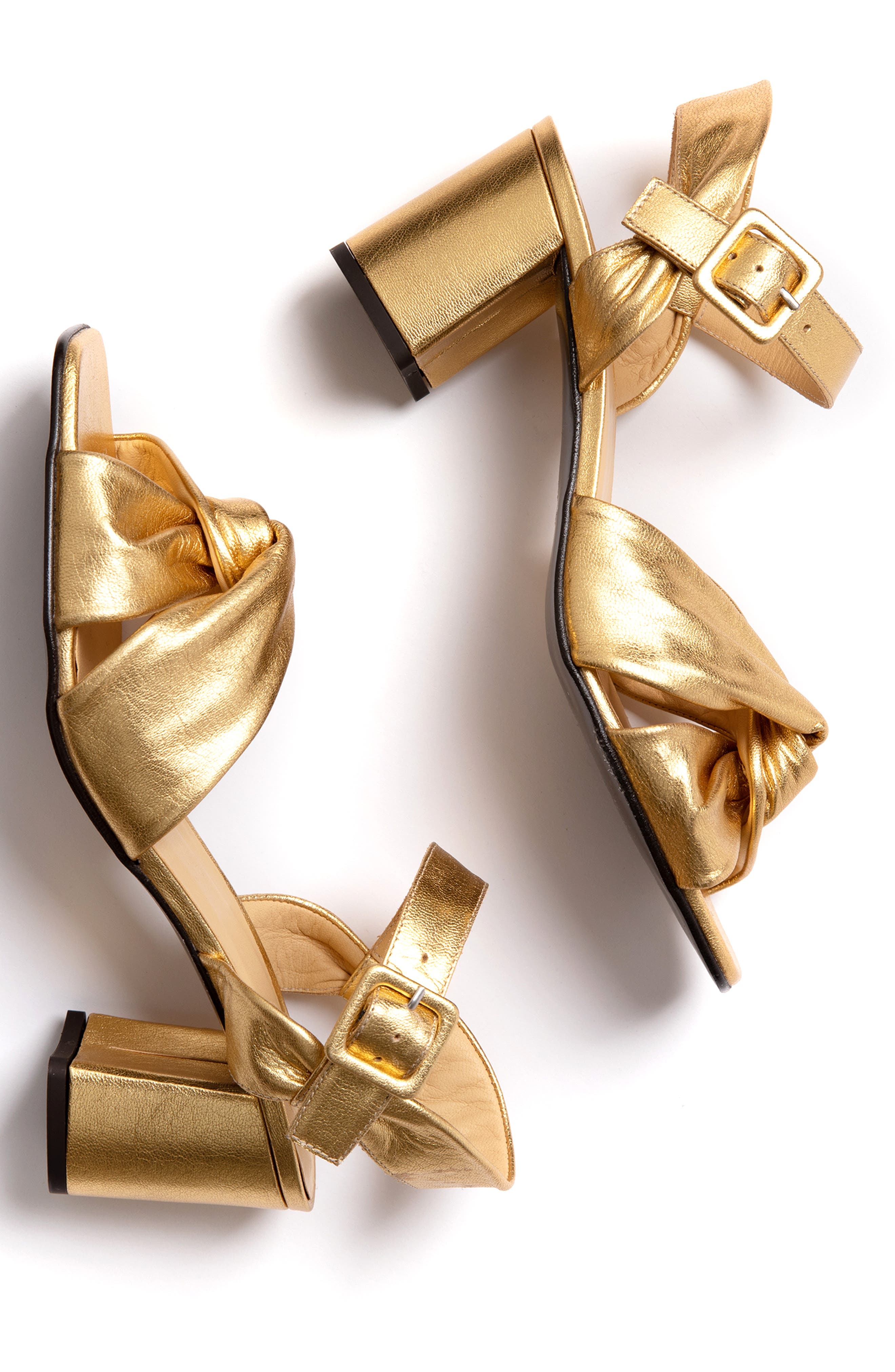 Penelope Chilvers Infinity Ankle Strap Sandal, Alternate, color, Gold