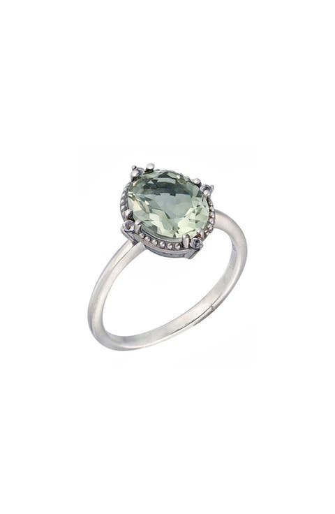 Green Amethyst Ring