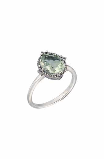 YS GEMS Green Amethyst Ring