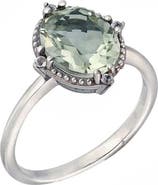 YS GEMS Green Amethyst Ring