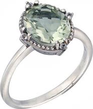 YS GEMS Green Amethyst Ring