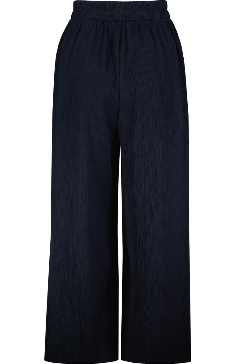 Micro Plisse Pull-On Pant, Alternate, color, Indigo
