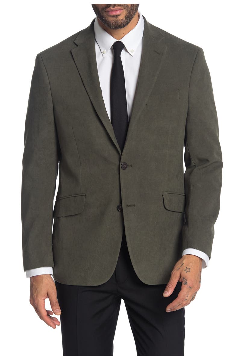 Kenneth Cole Reaction Solid Front Two Button Blazer Jacket, Main, color, 