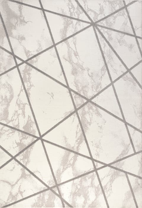 Patras Modern Geometric Marbled Area Rug