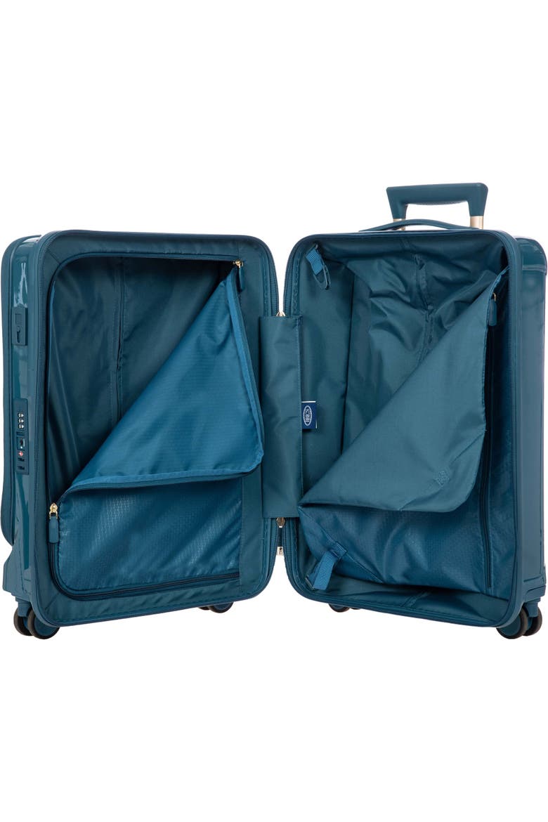 Positano Expandable 21" Carry On Spinner w/Pocket & 22" Deluxe Duffle 2 Piece Luggage Set, Alternate, color, Sea Green