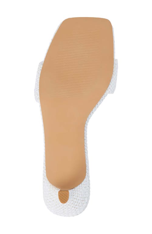 Beach By Matisse Capricorn Kitten Heel Slide Sandal In White