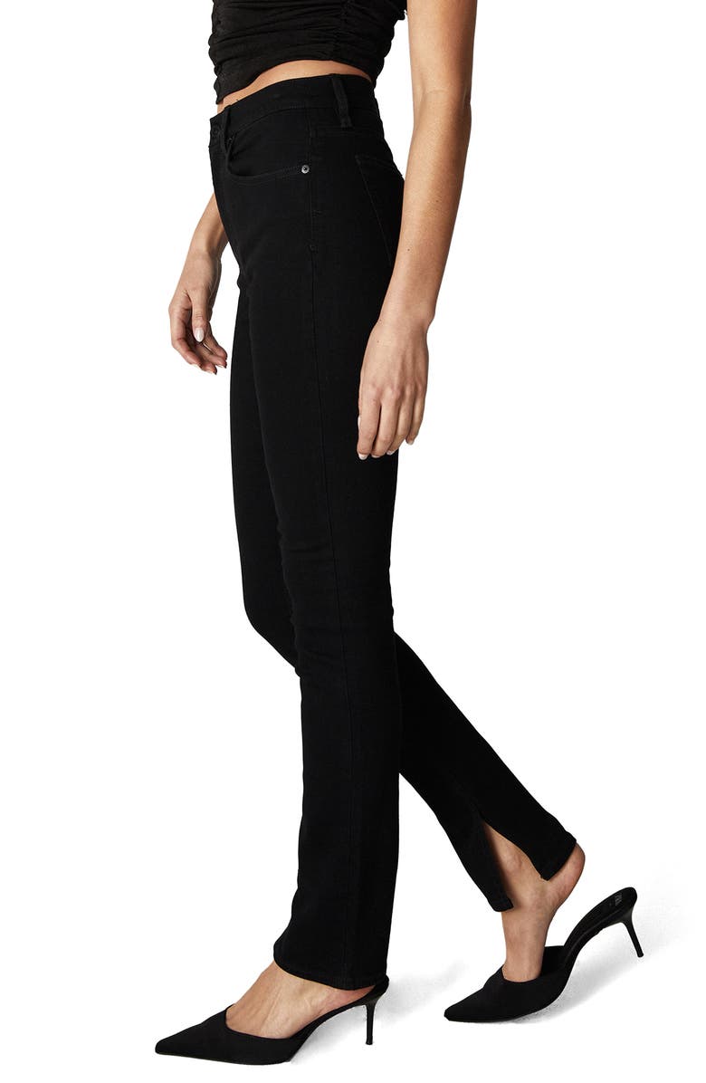Unpublished Ella Slit Hem Skinny Jeans, Alternate, color, Midnight