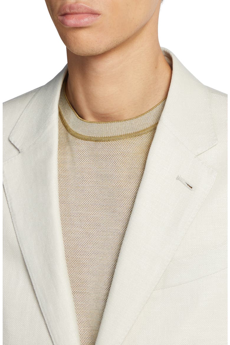 Fairway Crossover Linen & Wool Blend Sport Coat, Alternate, color, ECRU