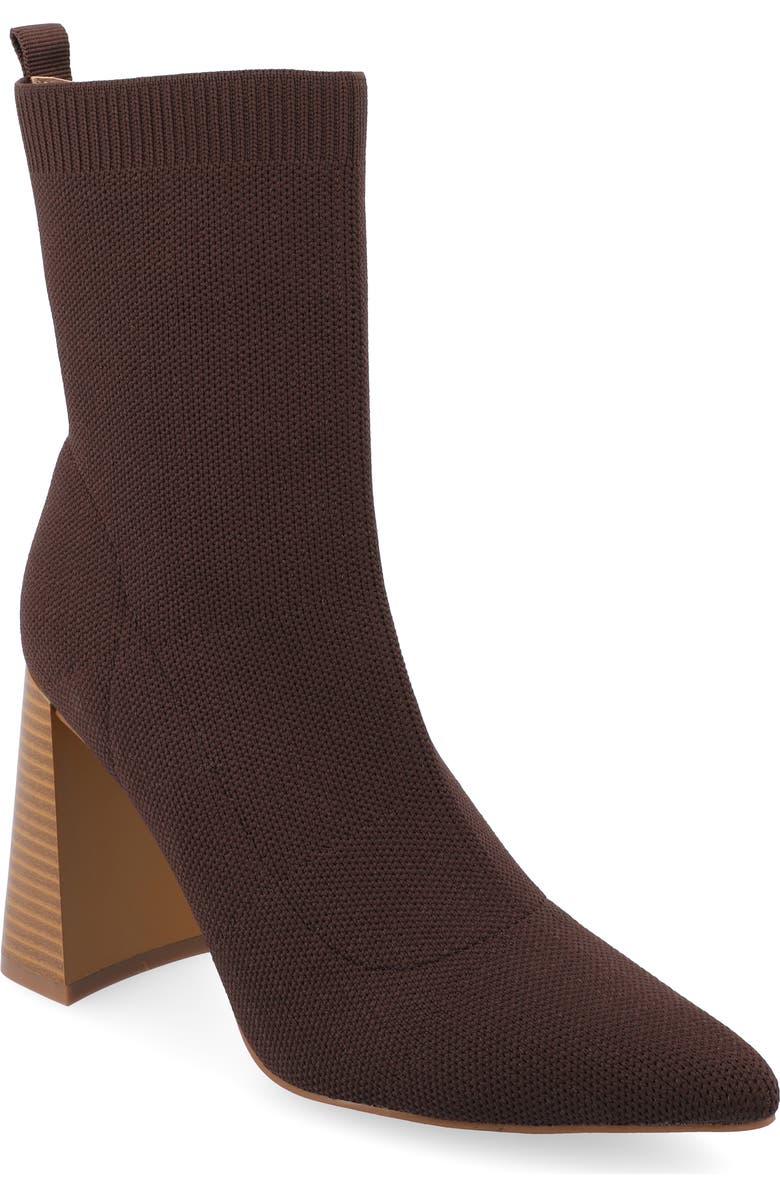 Journee Collection Noralinn Bootie, Main, color, Brown