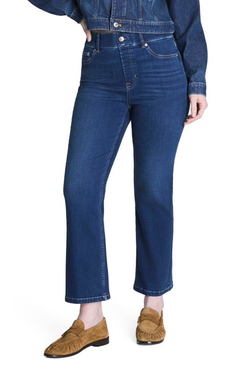 Pull-On High Waist Kick Flare Jeans 2.0 (Pacific Wash) (Regular, Petite, Petite Plus & Plus)