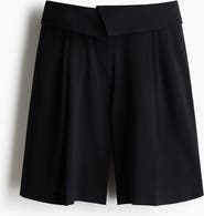 H&M Foldover-waist Bermuda Shorts