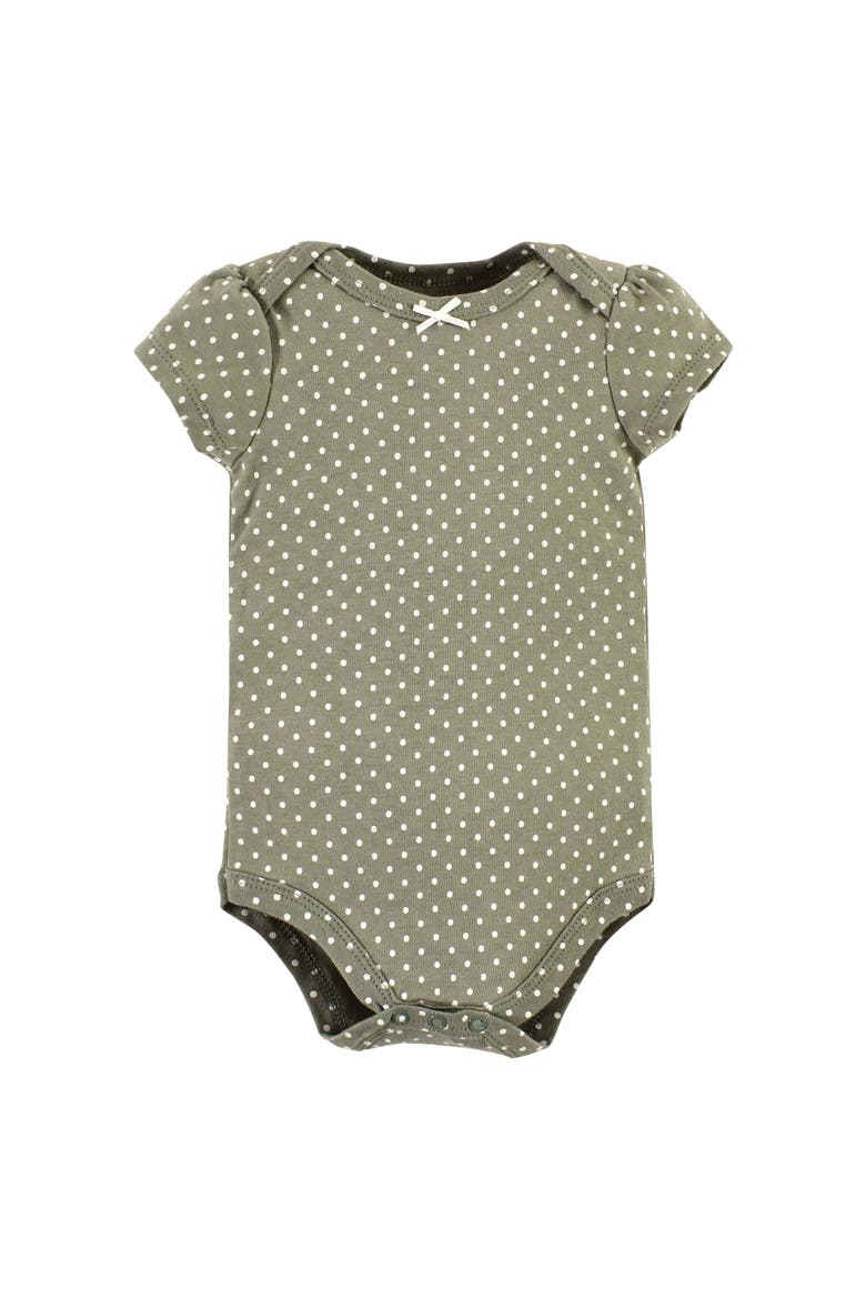 Comfortable All-Cotton Bodysuit 3Pk, Alternate, color, Sage Floral Wreath